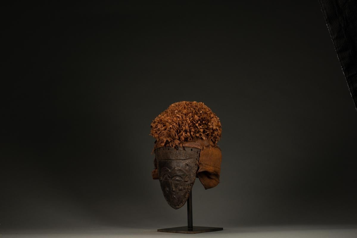  Lele Face Mask 

Democratic Republic of the Congo 20th century Wood, raffia & plant fiber HxWxD: 15 x 10 x 7 inches

Each piece of tribal art is hand carved, passed down from generation to generation, and is an aggregation of the history and the
