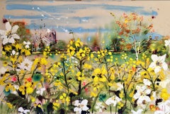 May in the meadows - Rachael Dalzell - A painting of early summer
