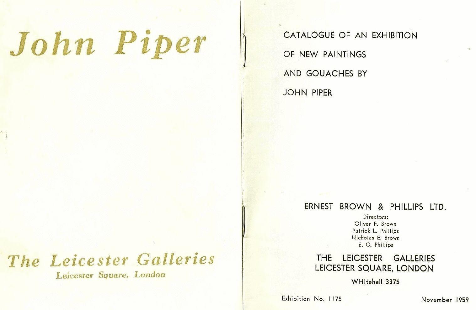 John Piper, Abstract, Landscape, Tetbury, 1957, Watercolor, Gouache, Pastel 3