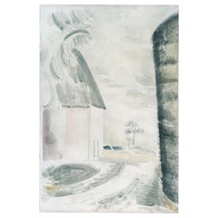 Paul Nash, Haystack, Oxenbridge Farm, Iden, Watercolour, Paper, 1923, Redfern