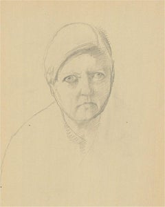 Dorothy Hepworth (1894-1978) - Mid 20th Century Graphite Drawing, Self-Portrait