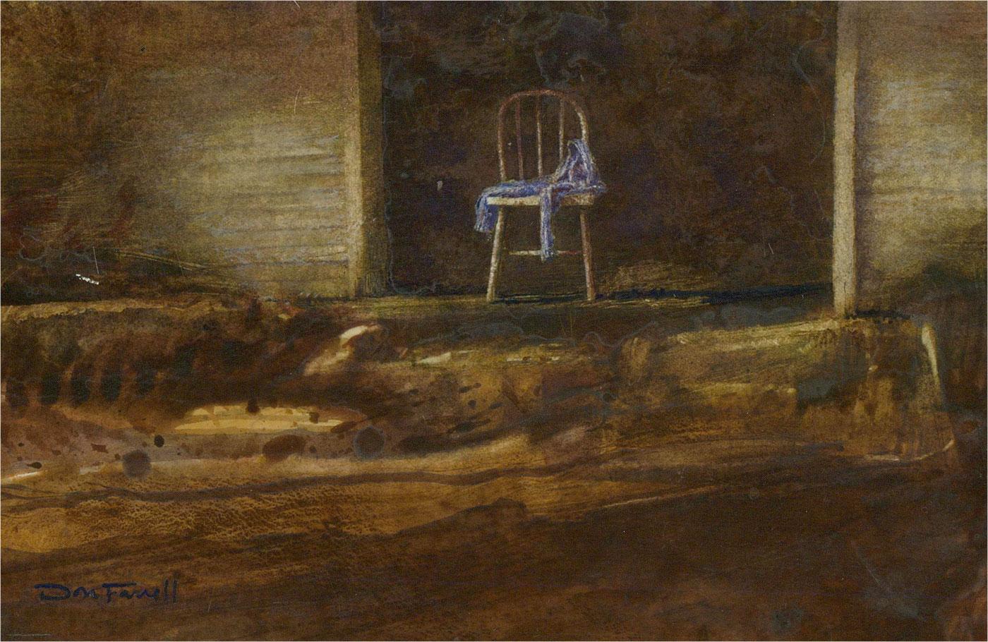 Don Farrell RI RBA (b.1942) - 1989 Watercolour, Doorway 1
