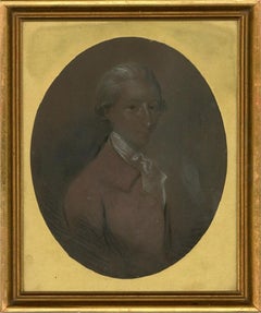 18th Century Chalk Pastel - Portrait of Henry Snaith Trower