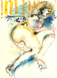 Hendrik Grise (1917-1982) - 20th Century Watercolour, Nude Figure