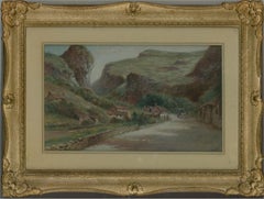 J. Wilson - Late 19th Century Watercolour, Cheddar Village