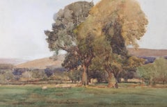 Samuel Irvine Hertford (1859-1947) - Watercolour, Grazing Sheep