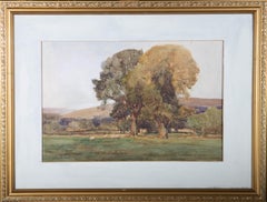 Samuel Irvine Hertford (1859-1947) - Watercolour, Grazing Sheep