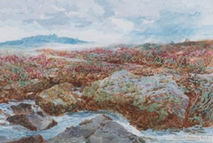 John T. Dunning RBA (1851-1931) - c.1910 Watercolour, On the Wedlake, Dartmoor