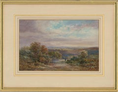 Walter William Acock (1847-1933) - 1878 Watercolour, Woodland at Croham Hurst