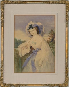 Sabina Bertini - Mid 19th Century Watercolour, Italian Woman