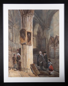 J. Hardy - Aquarell des späten 19. Jahrhunderts, Dormitory Christchurch College Oxford