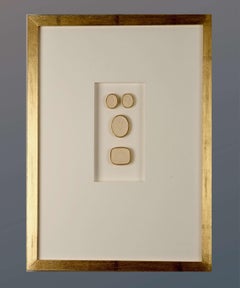 Antique Paoletti Impronte, ‘Mussei Diversi’ Framed Plaster Cameo Seals, Rome c1800