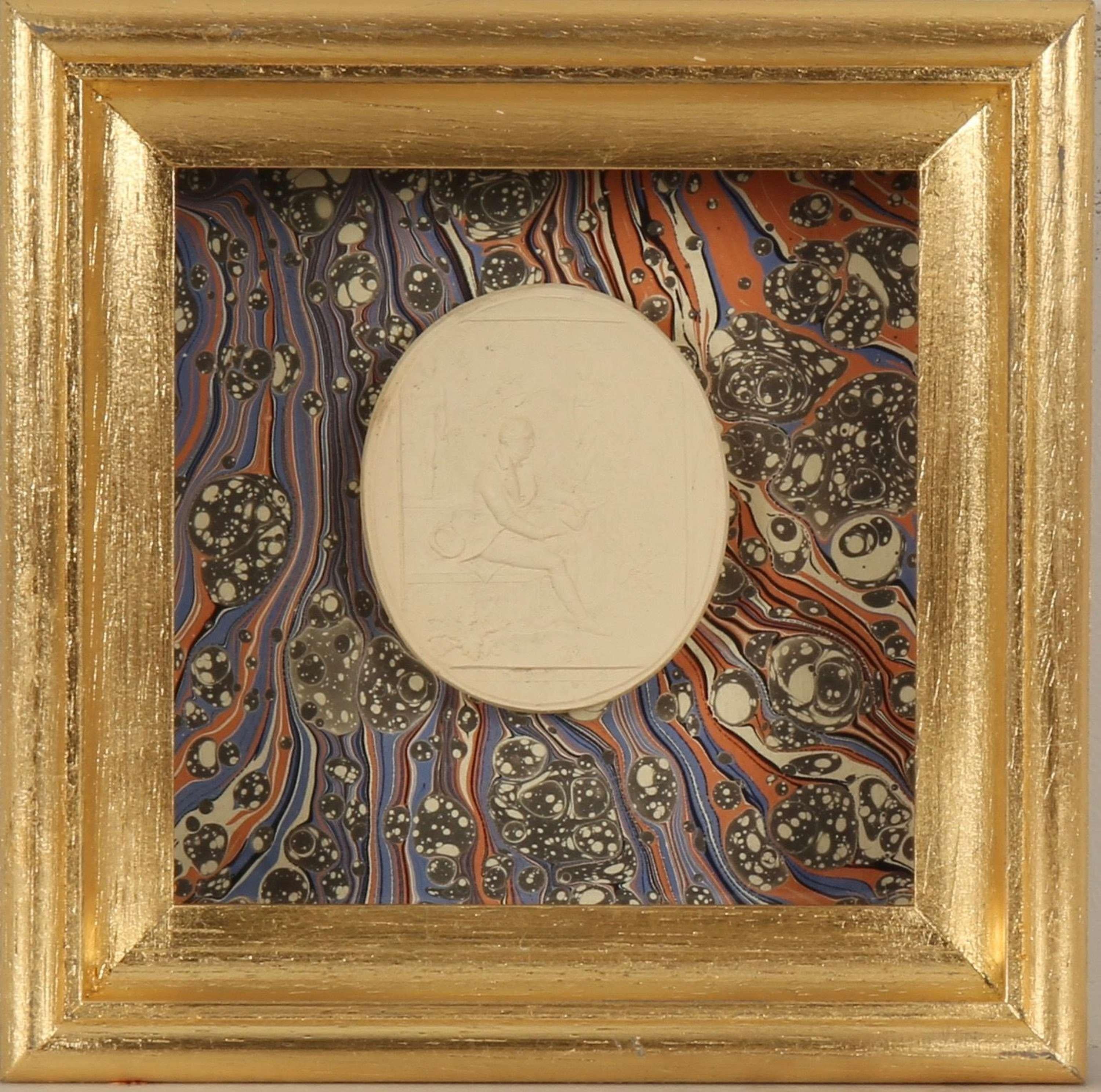 Paoletti Impronte, ‘Mussei Diversi’ Plaster Cameo Seal, Rome c1800 - Art by Bartolomeo Paoletti and Pietro Paoletti