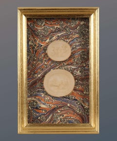 Paoletti Impronte, ‘Mussei Diversi’ Framed Plaster Cameo Seal, Rome c1800