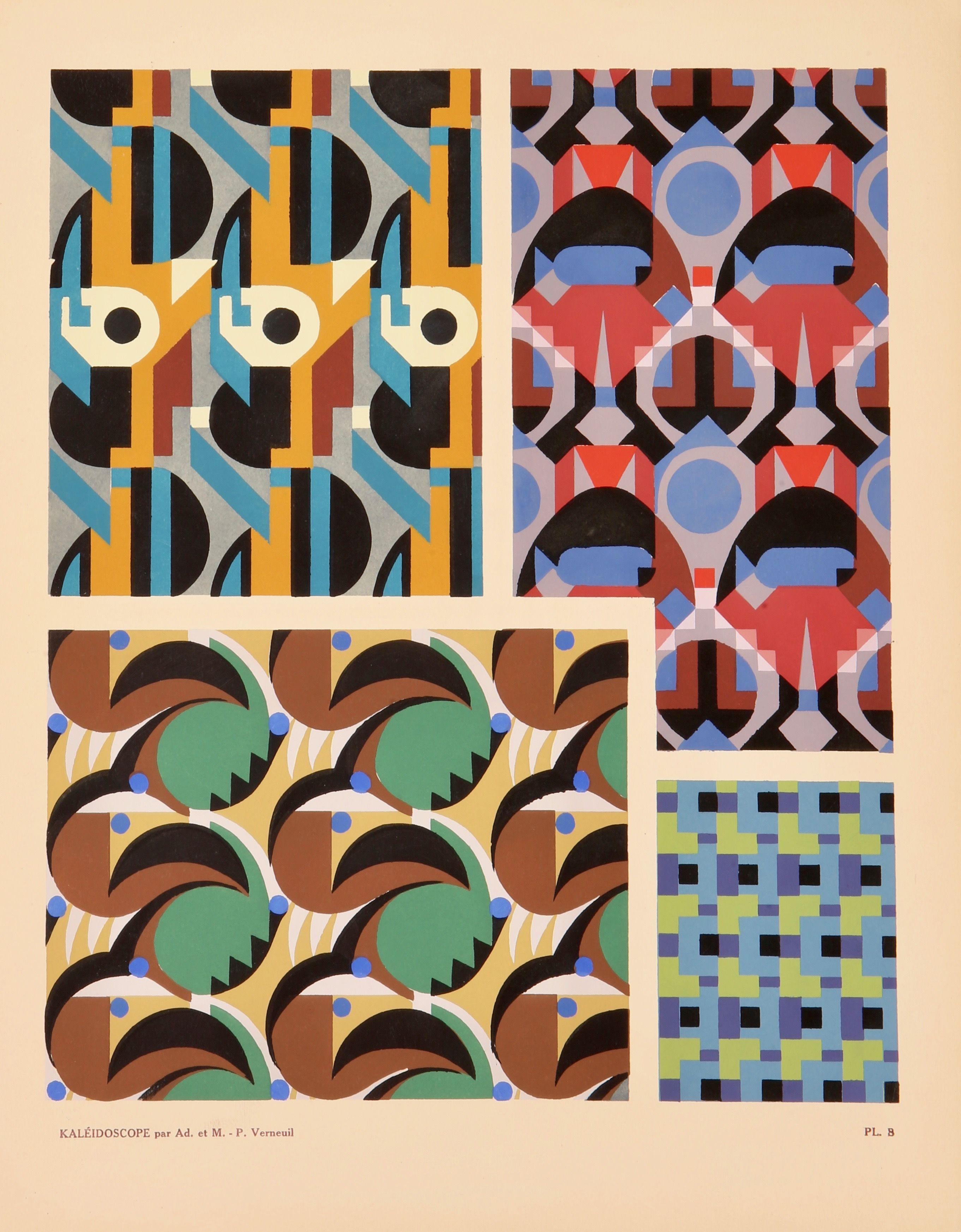 Maurice Pillard Verneuil: "Caleidoscopio, Ornements Abrstaits", senza cornice - Art di Maurice-Pillard Verneuil