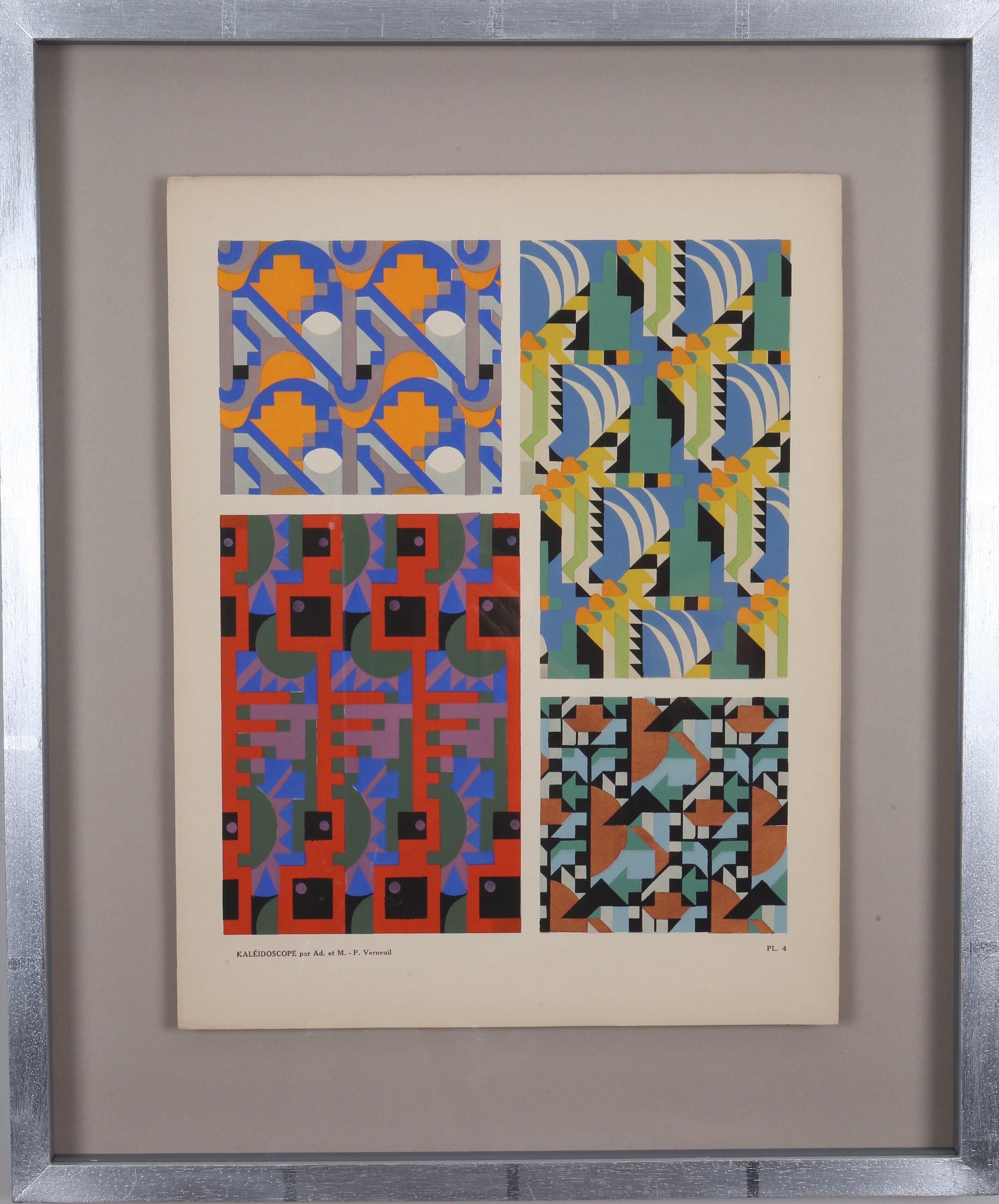 Maurice-Pillard Verneuil: "Kaleidoscope, Ornements Abstraits", Framed