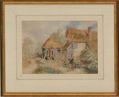 David Cox Snr. OWS (1783-1859) - Early 19thC Watercolour, The Rundown Cottage