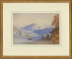 Attribué à l'article Aquarelle, The Fisherman, de Thomas Creswick RA (1811-1869)