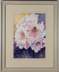 Pamela Chapman - Contemporary Watercolour, Pink Rhododendrons