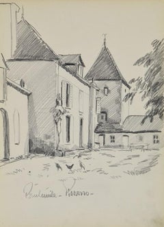 Les poules au village by Paulémile Pissarro, 1934