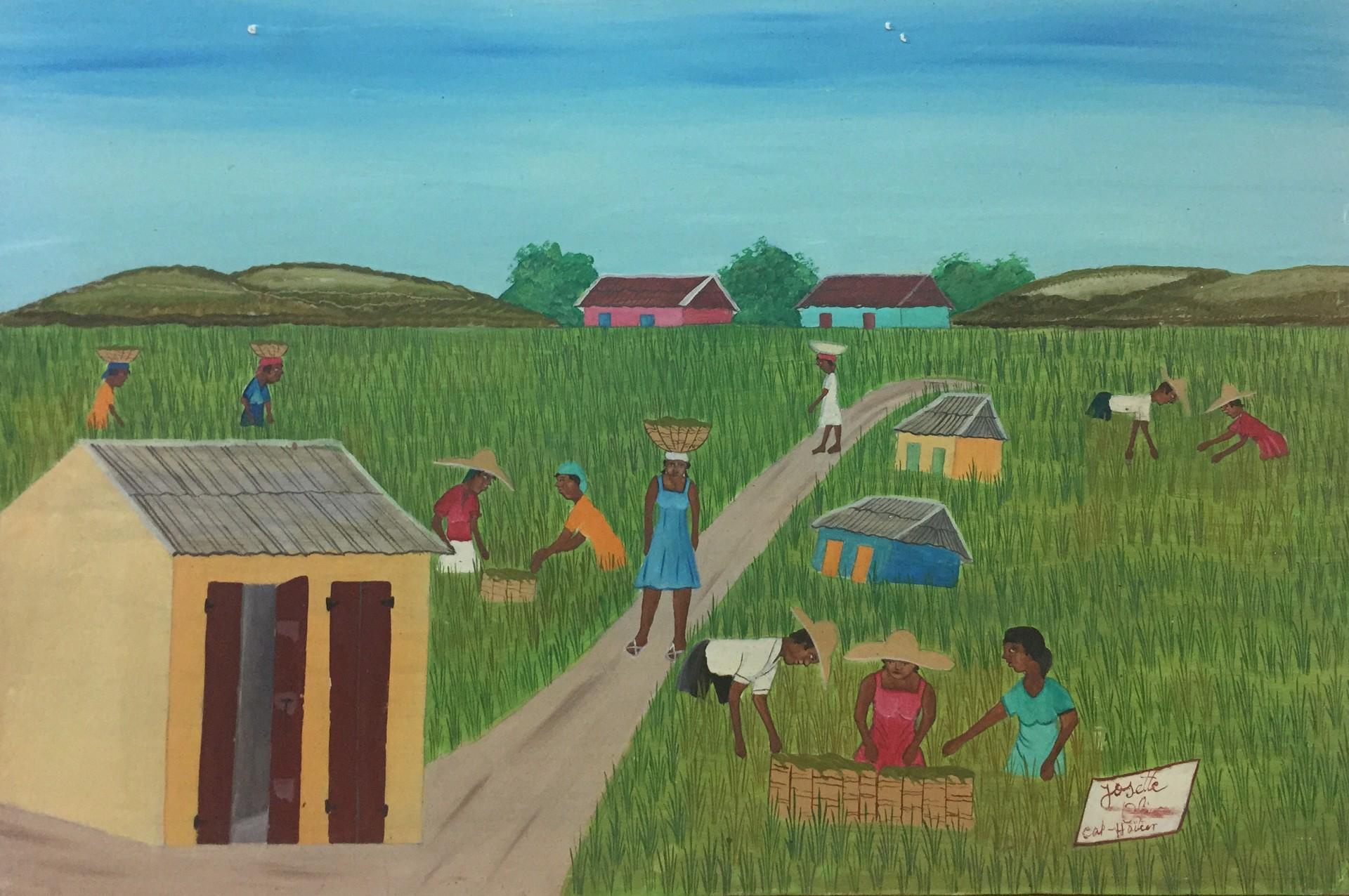 Rural Scene #3-2-95MFN - Art by Josette Obin 