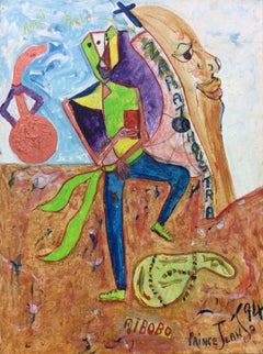 "Ainsi Parla Zaratoostra" - Peinture abstraite haïtienne originale