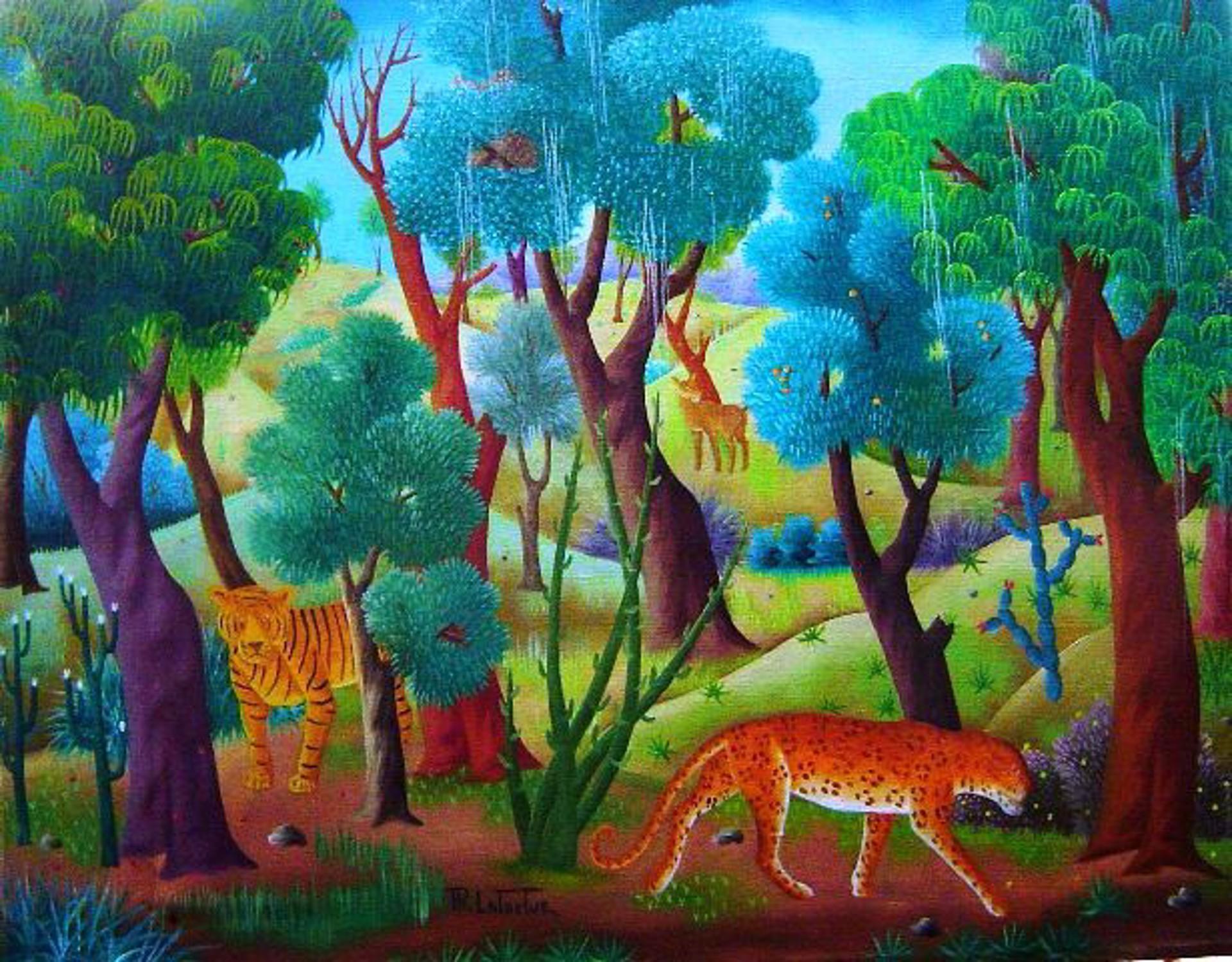 Jungle Scene #1-2-95MFN - Art by Philton Latortue
