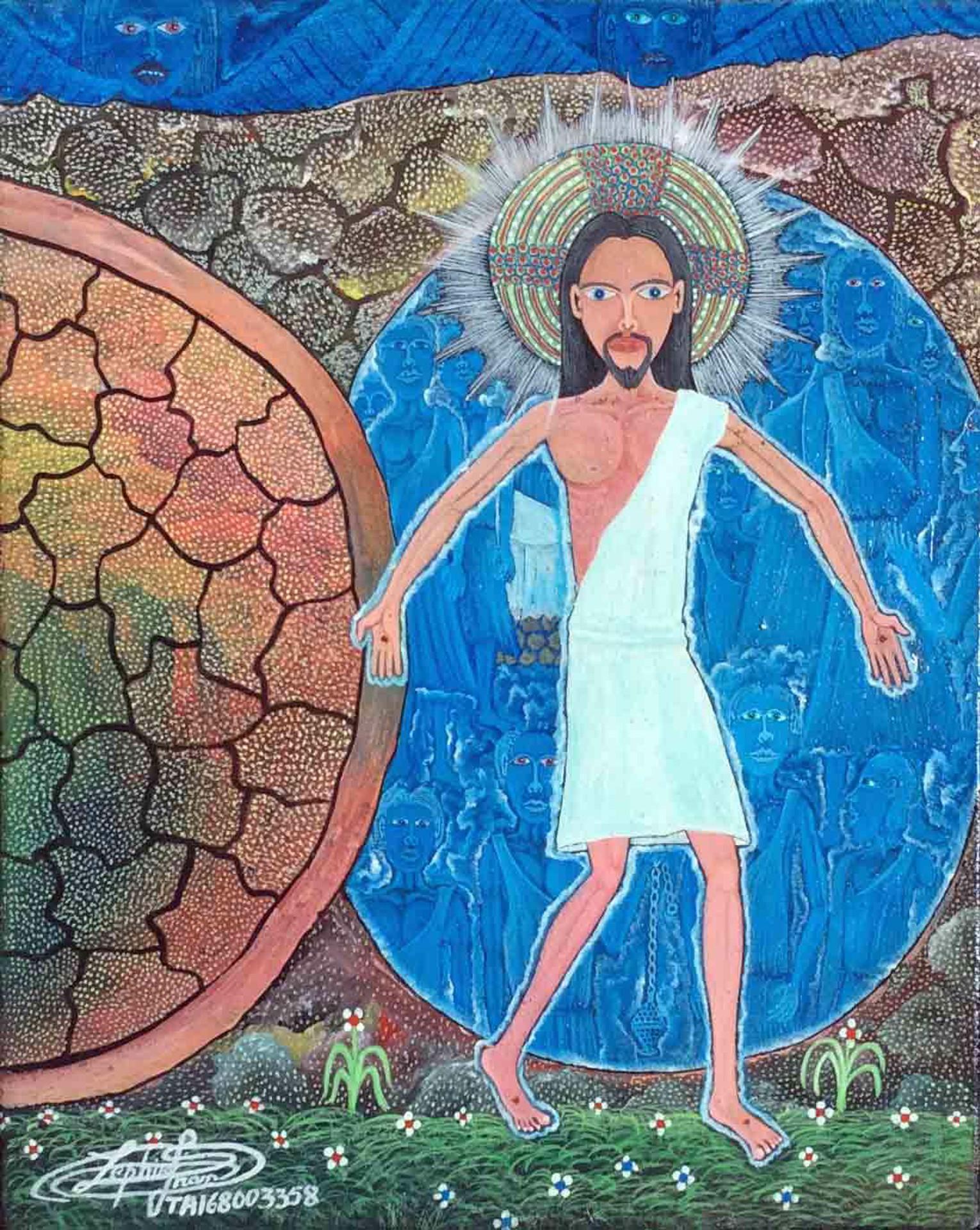 Jesus  - Art by Frantz Zephirin