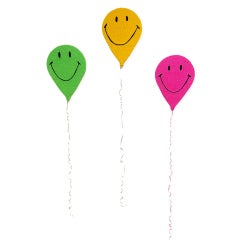 Smiley Face Balloons (Pink)