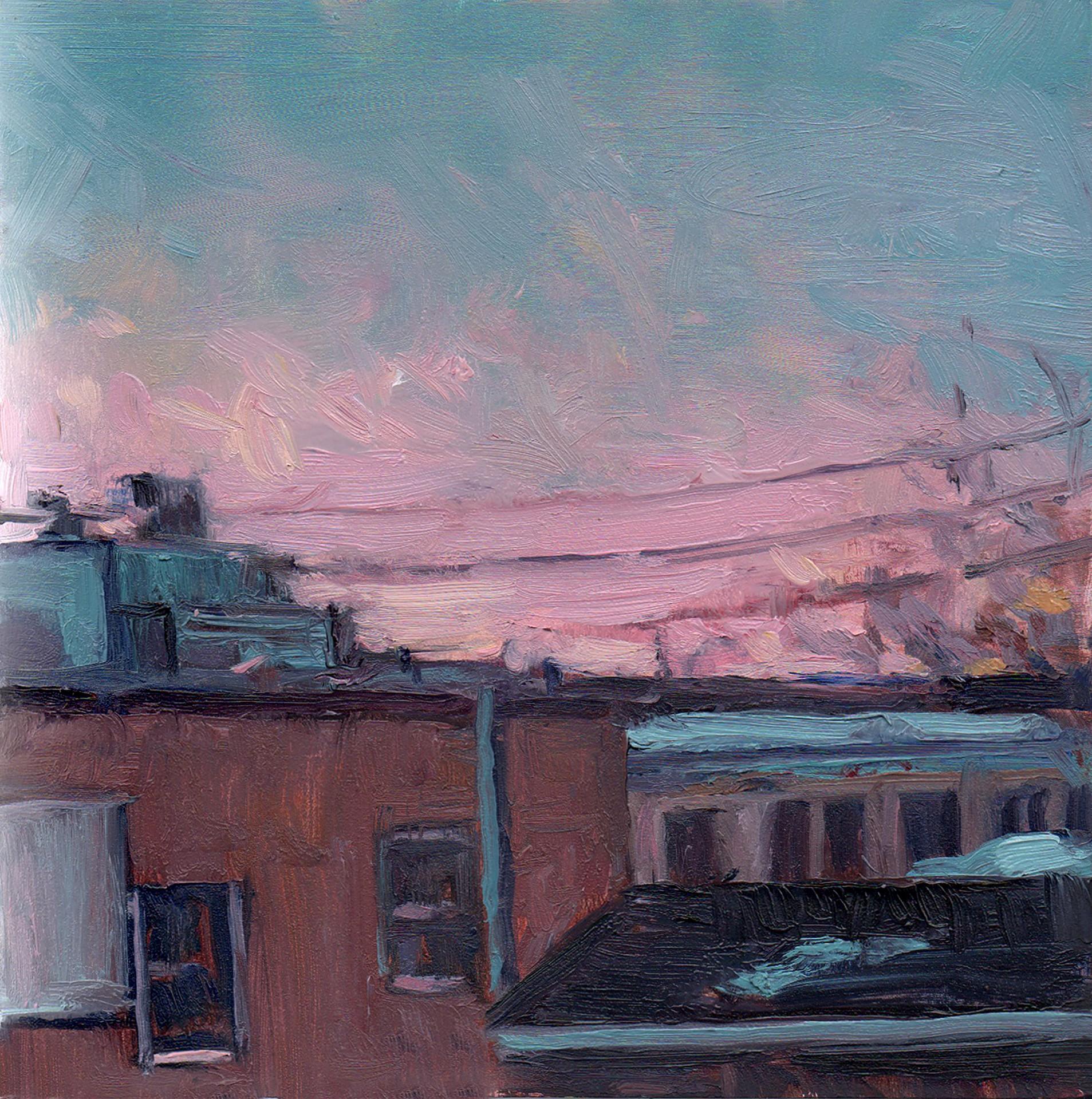 Rooftops - Art by Mary Flack