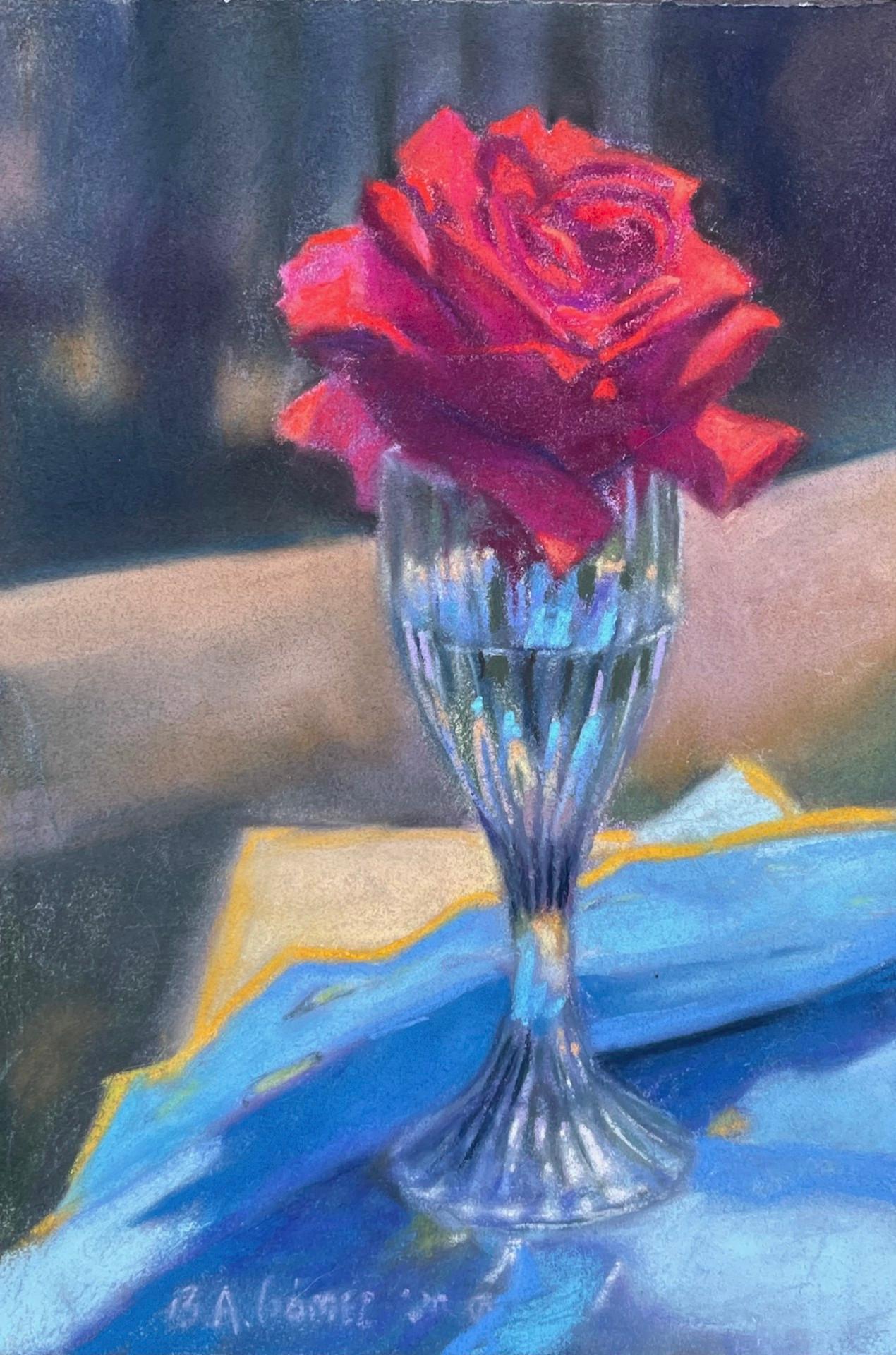 Rose en flûte