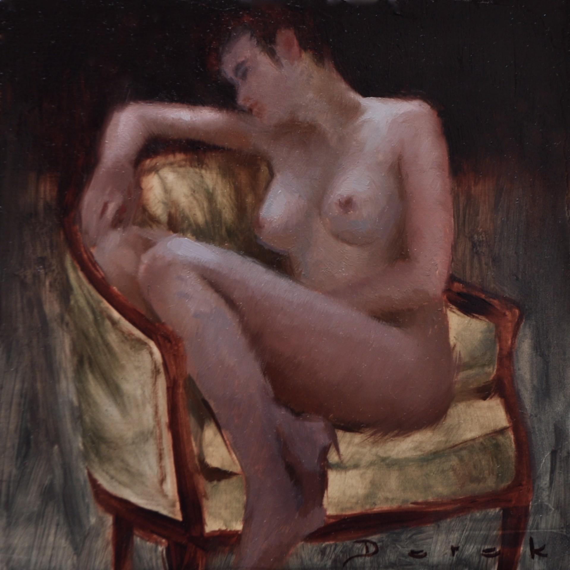 Seated Figure 1 - Art by Derek Harrison