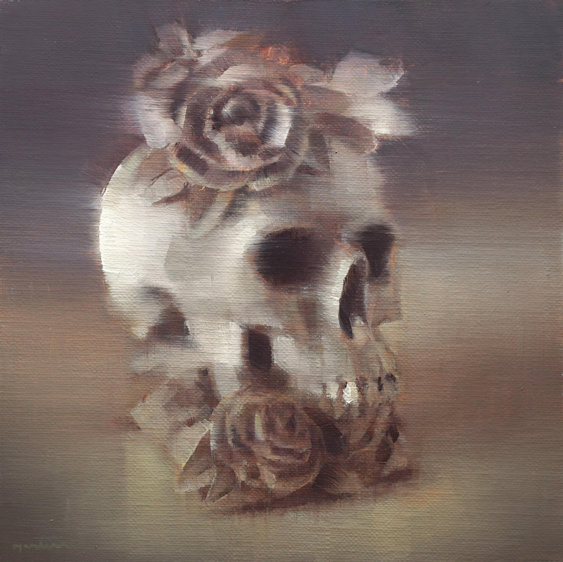 Totenkopf und Blumen Teil 1 – Art von Nicolas Martin