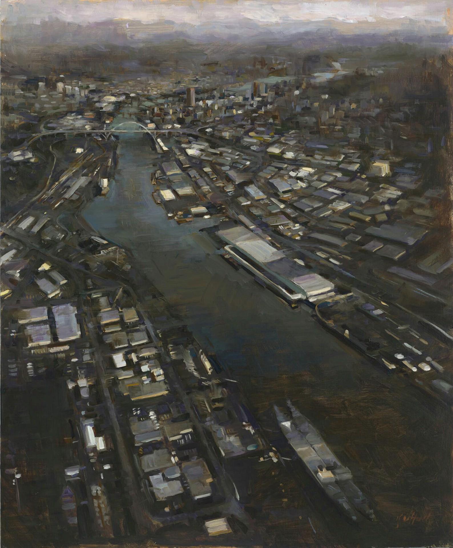 Portland Skyscape - Art di Karen Offutt