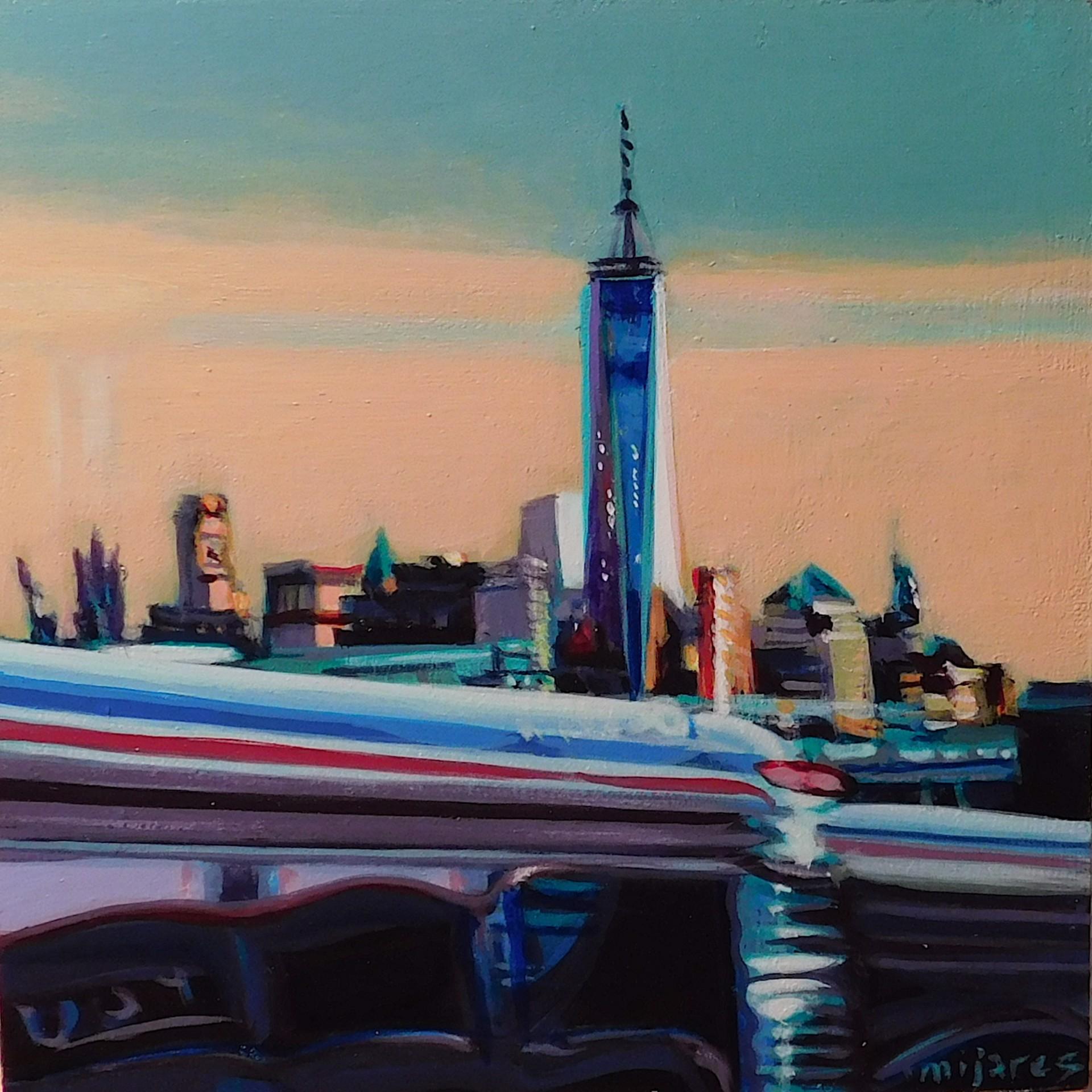 Freedom Tower (rouge) - Art de Maria Mijares