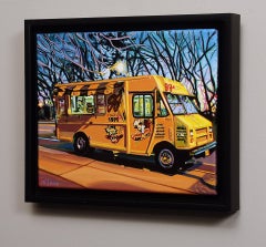 "JJ's Hot Dog Truck I", pittura acrilica originale