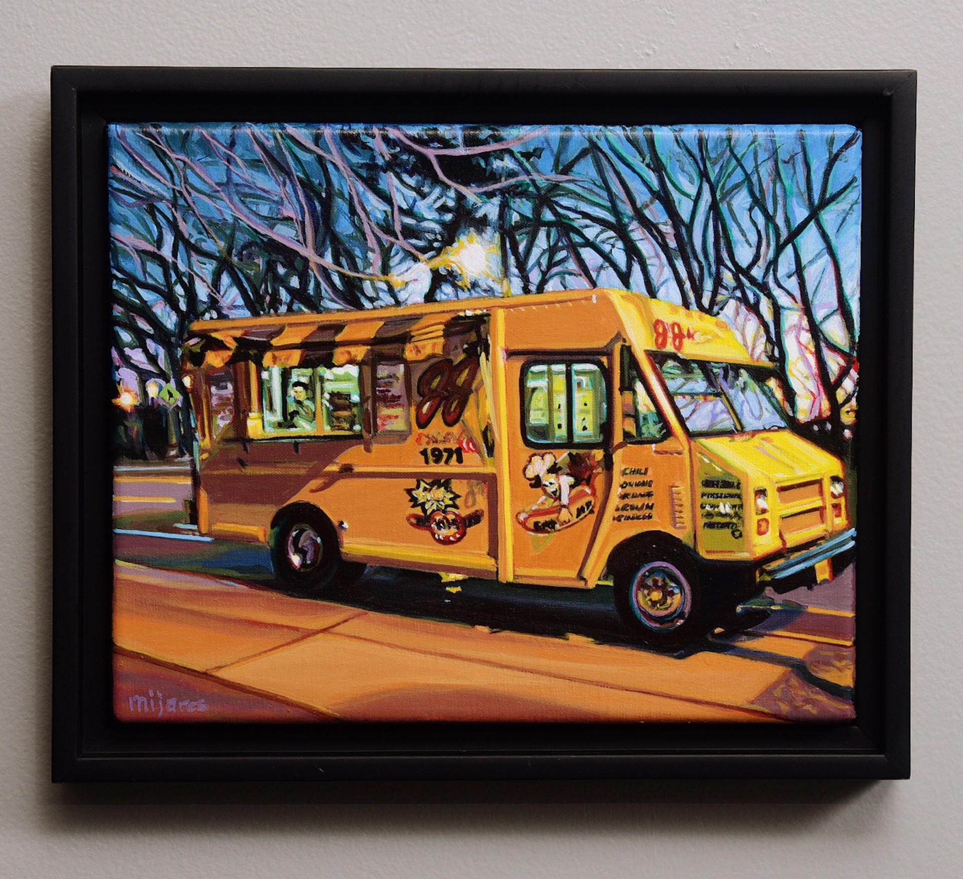 JJ's Hot Dog Truck I, Original Acrylgemälde im Angebot 1