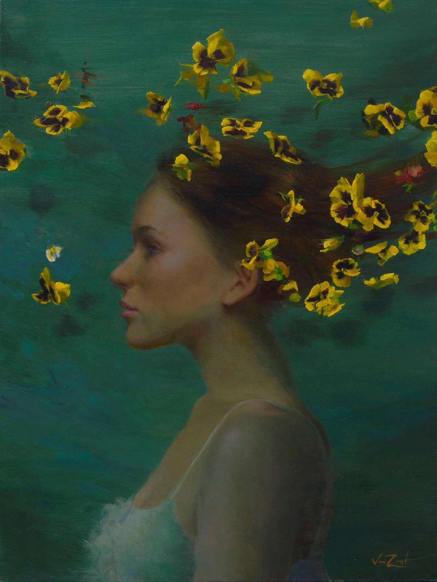 Breeze jaune - Art de Michael Van Zeyl