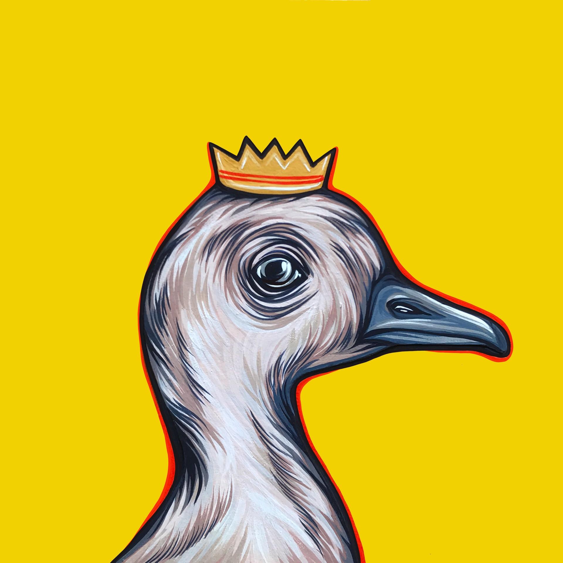 Mighty Ducks Orange Crown - Art by Kaitlin Ziesmer