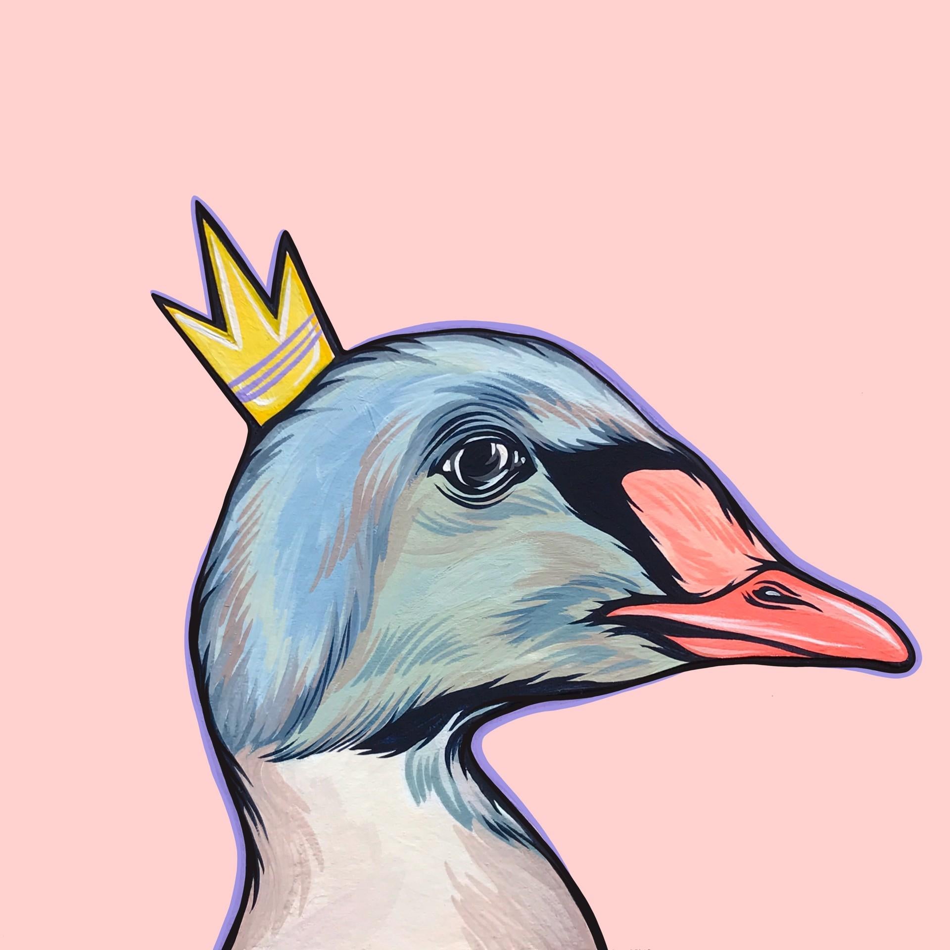 Mighty Ducks Purple Crown - Art by Kaitlin Ziesmer