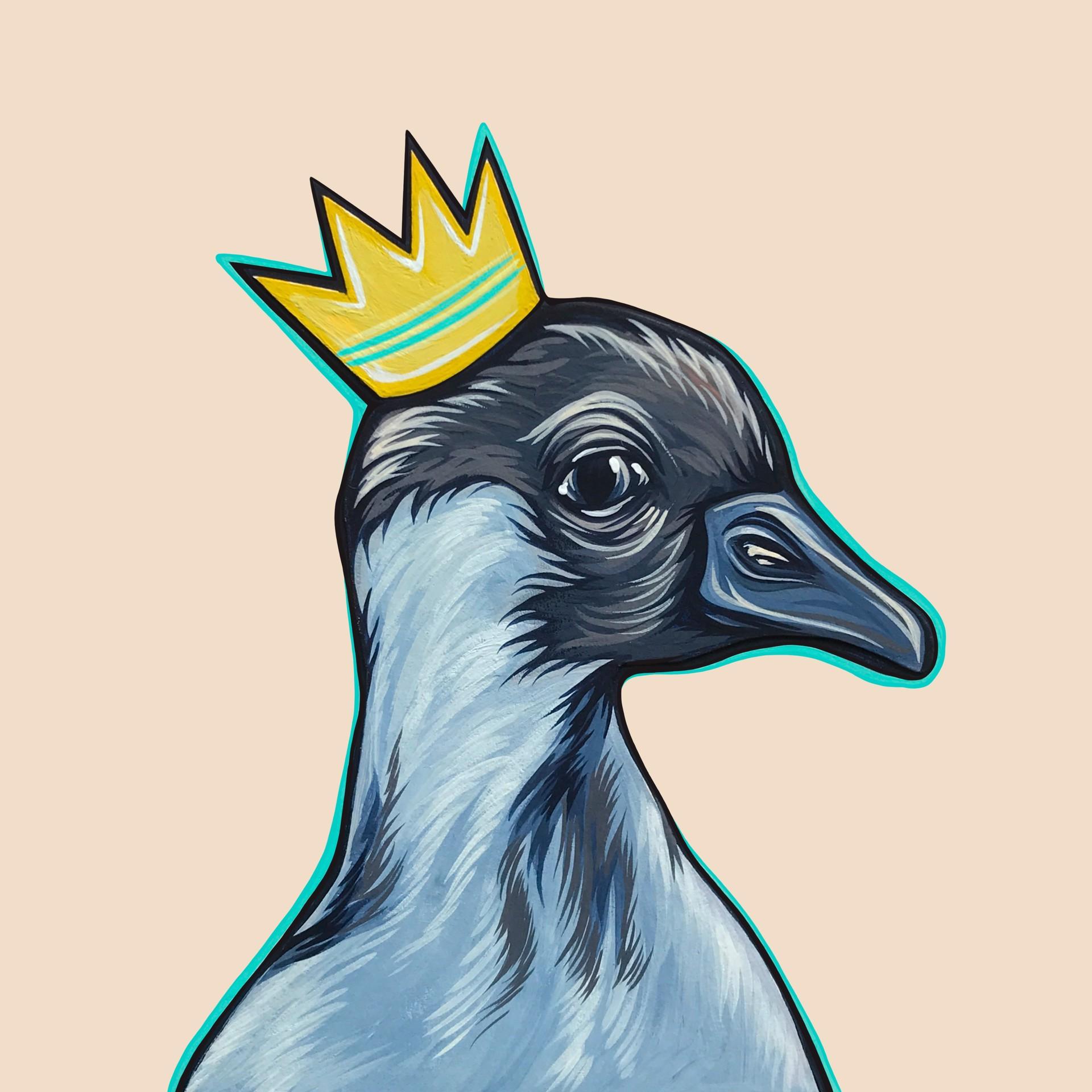 Mighty Ducks Teal Crown - Art by Kaitlin Ziesmer