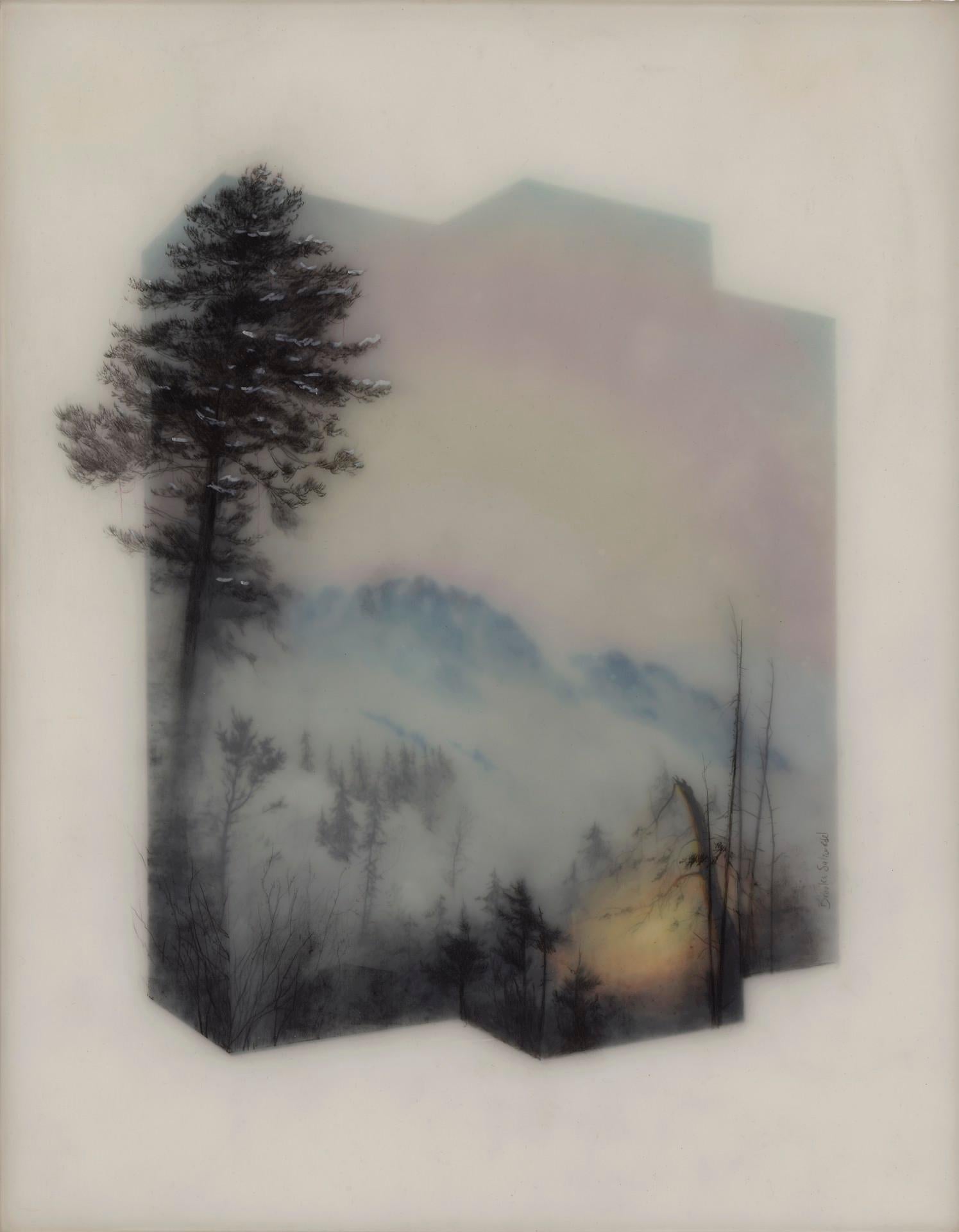 Fire At The Mountain - Art by Brooks Salzwedel