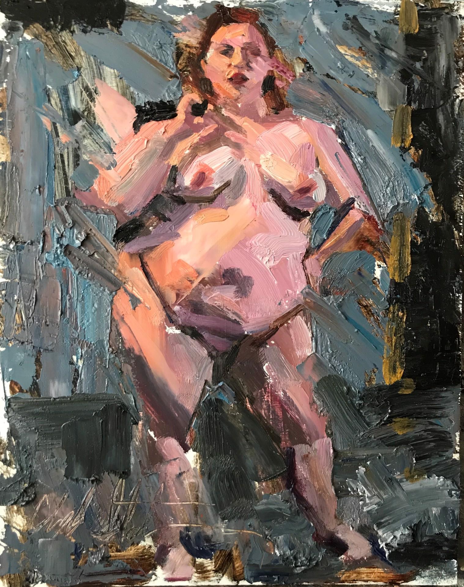 Over the Shoulder - Art by Clyde Steadman