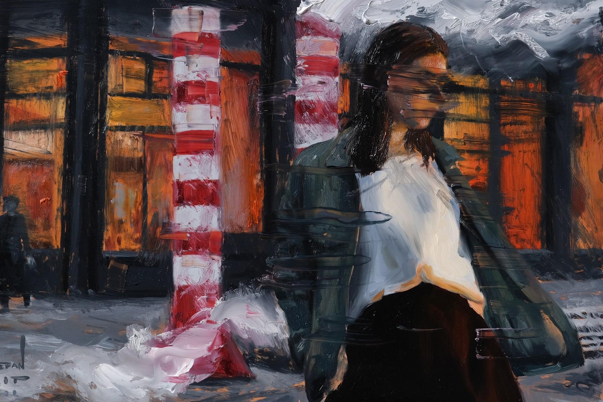 la destruction est une forme d'exploration pour moi, parce qu'en n'étant pas trop précieux, je suis capable de déchirer les couches de mon sujet et de les reconstituer progressivement, ce qui ressemble parfois à une narration visuelle qui se tisse