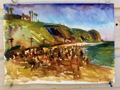Zuma Beach, Malibu, Painting, Watercolor on Paper