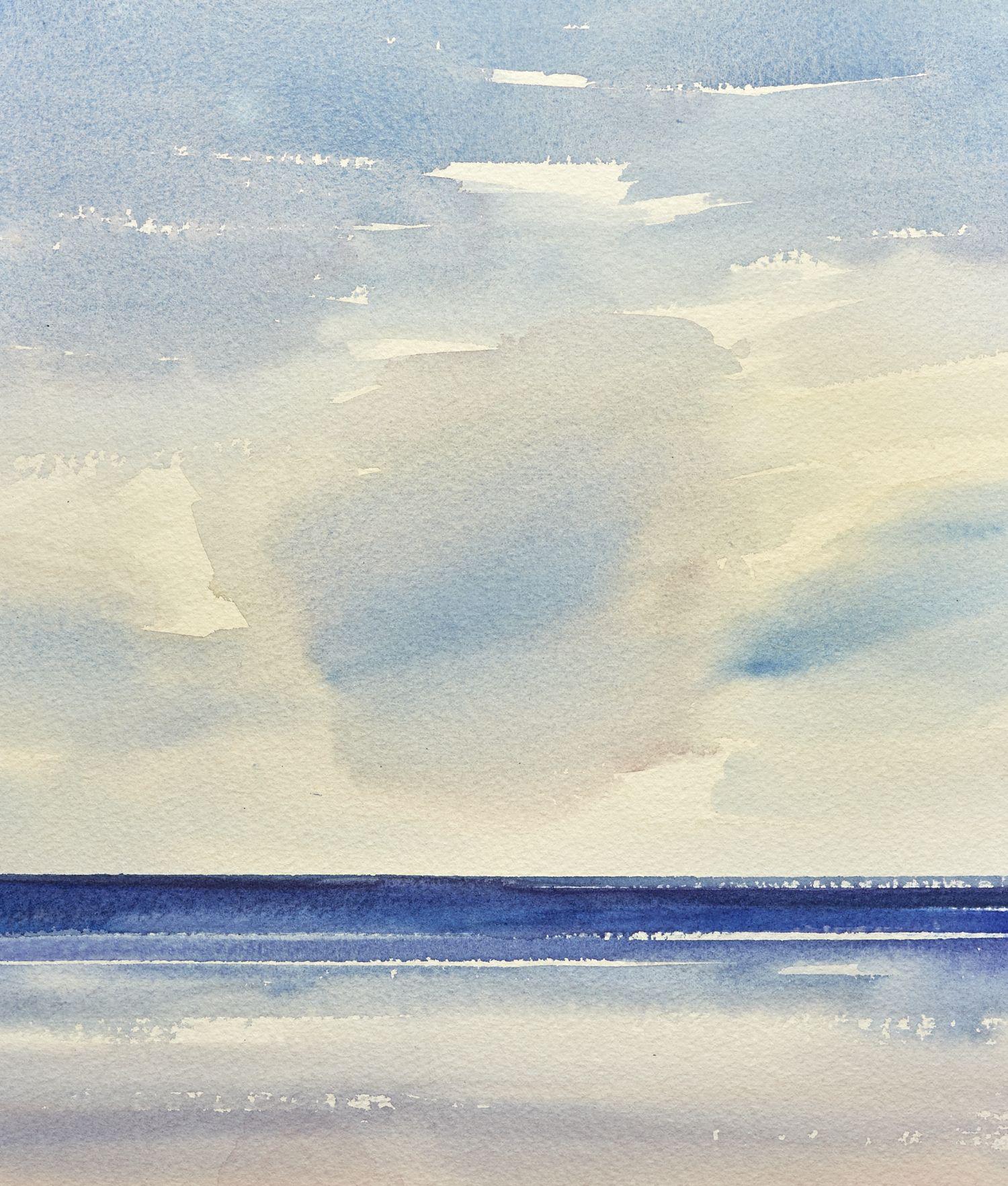 Timothy Gent Abstract Drawing - Offshore light, Painting, Watercolor on Paper
