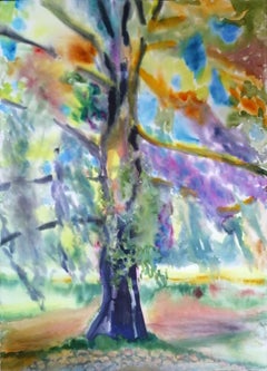 The Tree Spirit, Painting, Watercolor on Watercolor Paper