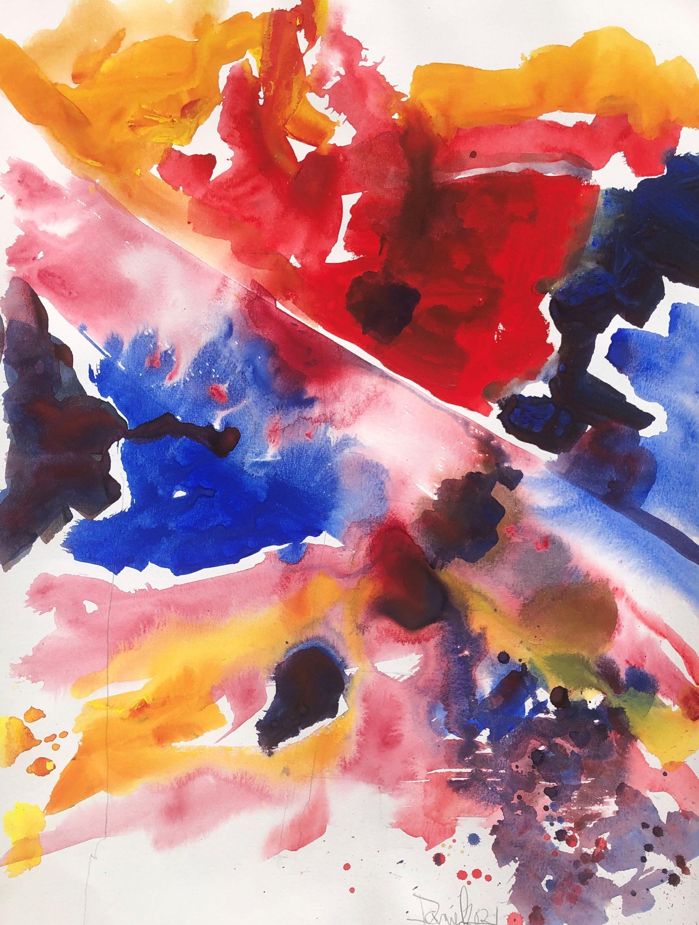 Nebula, Painting, Watercolor on Watercolor Paper