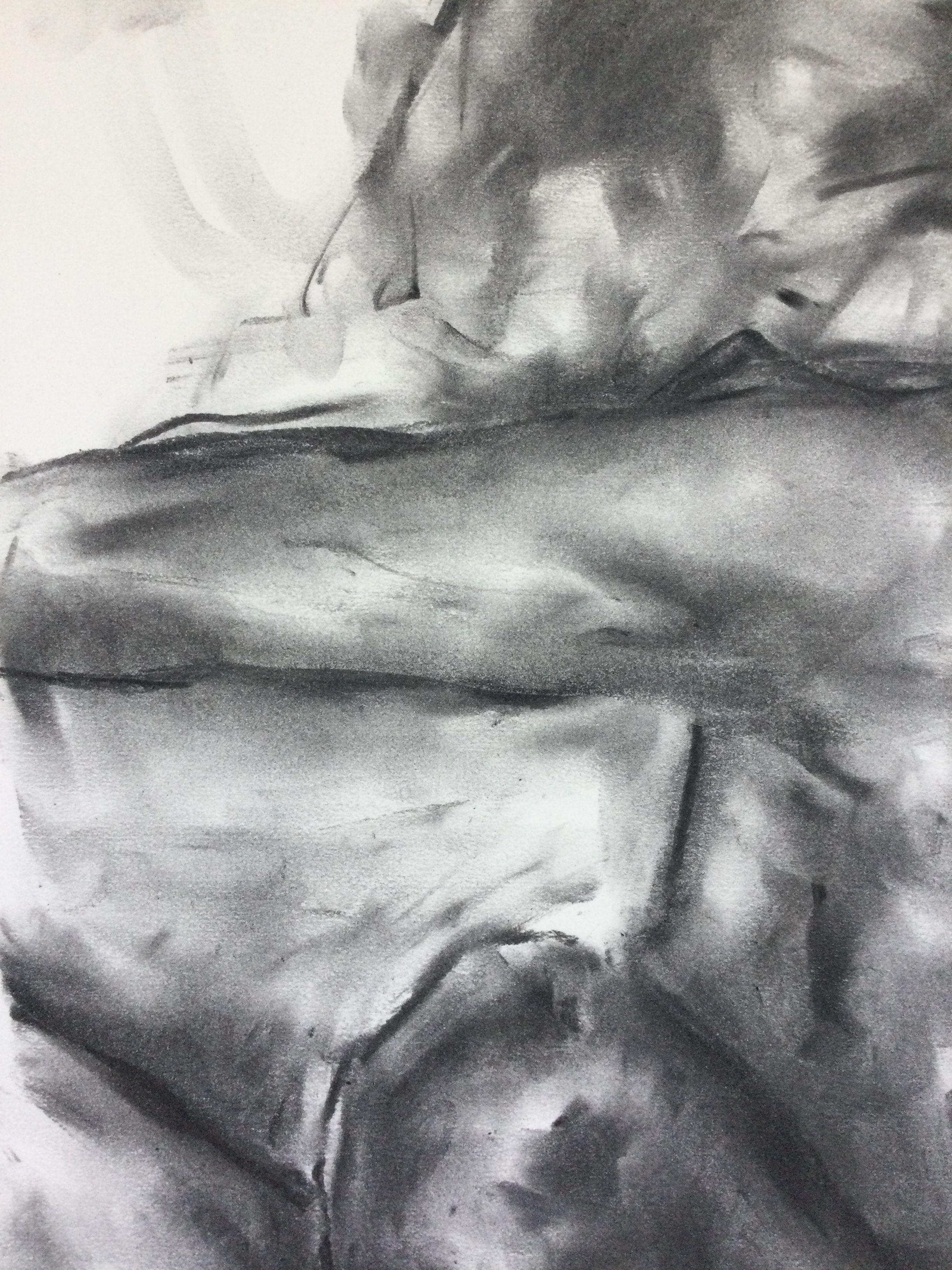 Chosen, Drawing, Charcoal on Paper - Impressionist Art by James Shipton