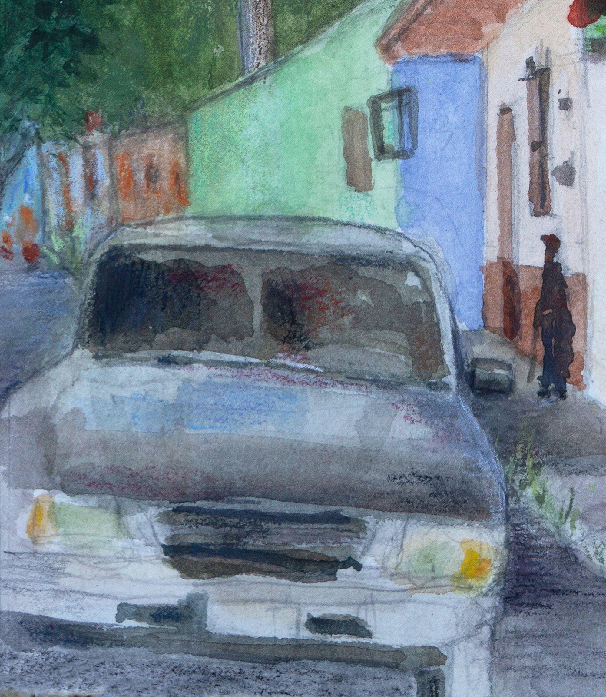 Ajijic 3, Painting, Watercolor on Watercolor Paper - Contemporary Art by Joan Franklin